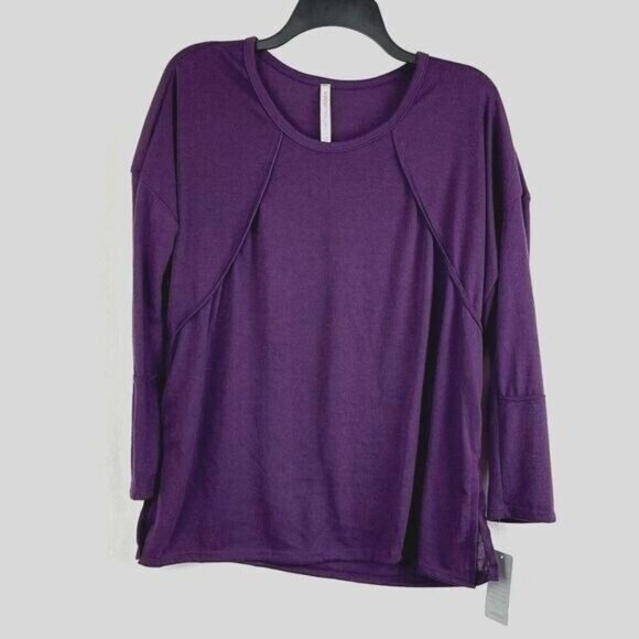 Forgotten Grace Women Purple Long Sleeve Top Sweater Size S - Picture 1 of 5
